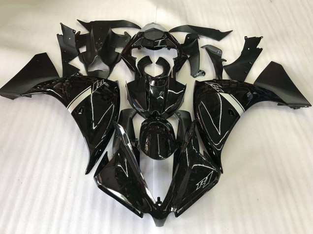 2012-2014 Yamaha YZF R1 Motorcycle Fairings - Glossy Black