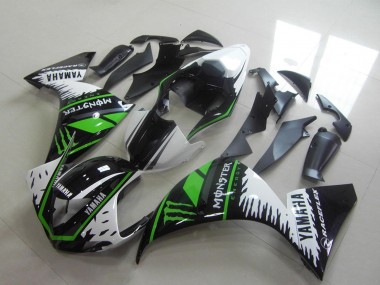 Cheap 2012-2014 Yamaha YZF R1 Motorcycle Fairings - White Black Green Monster