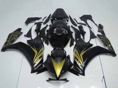 Cheap 2012-2016 Honda CBR1000RR Motorcycle Fairings - Glossy Black Gold
