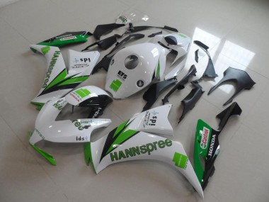 Cheap 2012-2016 Honda CBR1000RR Motorcycle Fairings - White Green Glossy Black Hannspree