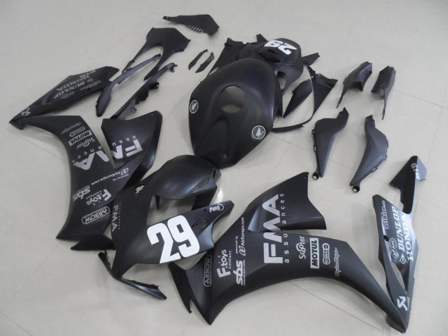 2012-2016 Honda CBR1000RR Motorcycle Fairings - Matte Black Fiaa 29