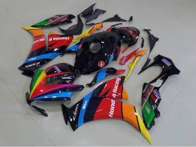 2012-2016 Honda CBR1000RR Motorcycle Fairings - Blue Red Yellow Green Glossy Black Rainbow