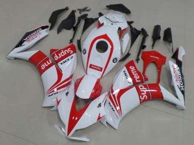Cheap 2012-2016 Honda CBR1000RR Motorcycle Fairings - White Red Black Supreme