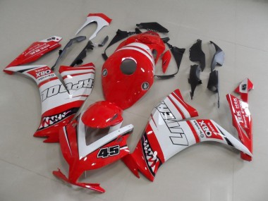 Cheap 2012-2016 Honda CBR1000RR Motorcycle Fairings - White Red Liverpool 45