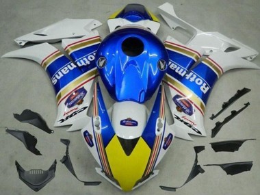 Cheap 2012-2016 Honda CBR1000RR Motorcycle Fairings - White Blue Yellow Rothmans