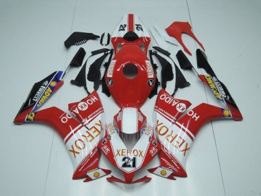 Cheap 2012-2016 Honda CBR1000RR Motorcycle Fairings - White Red Glossy Black Xerox 21