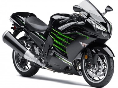 Cheap 2012-2024 Kawasaki ZX14R ZZR1400 Motorcycle Fairings - Glossy Black Matte Black Green