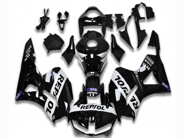Cheap 2013-2023 Honda CBR600RR Motorcycle Fairings - Glossy Black White Repsol