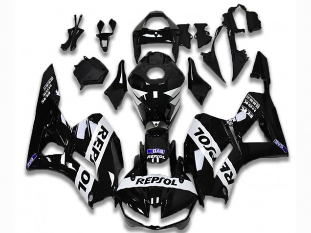 2013-2026 Honda CBR600RR Motorcycle Fairings - Glossy Black White Repsol