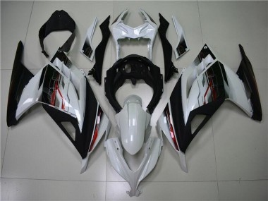 Cheap 2013-2024 Kawasaki Ninja 300 EX300R Motorcycle Fairing - White Red Black