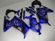 2013-2024 Kawasaki Ninja 300 EX300R Motorcycle Fairings - Blue Black White Flame
