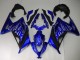 2013-2024 Kawasaki Ninja 300 EX300R Motorcycle Fairings - Blue Black White Flame