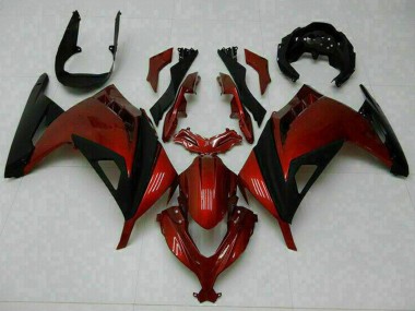 Cheap 2013-2024 Kawasaki Ninja 300 EX300R Motorcycle Fairings - Red Black