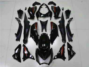 Cheap 2013-2018 Kawasaki Z800 Motorcycle Fairings - Glossy Black Red Silver