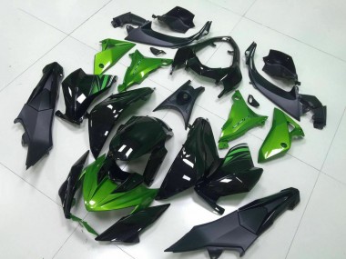 Cheap 2013-2018 Kawasaki Z800 Motorcycle Fairing - Green Glossy Black