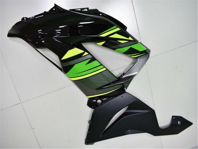 2013-2018 Kawasaki ZX6R Motorcycle Fairings - Green Yellow Glossy Black Matte Black