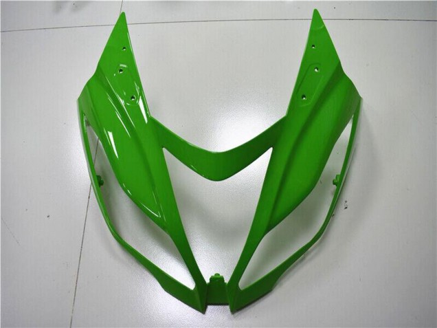 2013-2018 Kawasaki ZX6R Motorcycle Fairings - Green White Glossy Black