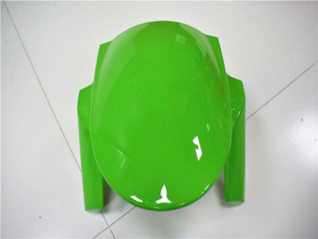 2013-2018 Kawasaki ZX6R Motorcycle Fairings - Green White Glossy Black