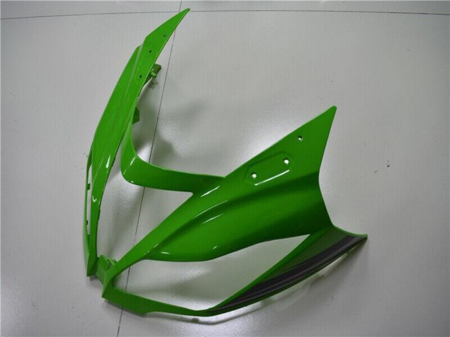 2013-2018 Kawasaki ZX6R Bike Fairings - Green Glossy Black
