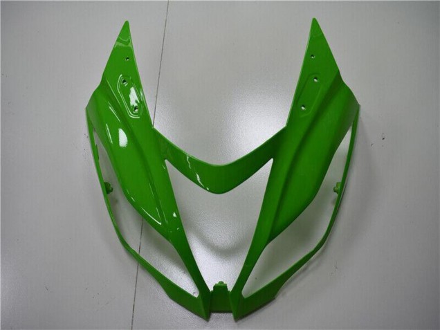 2013-2018 Kawasaki ZX6R Bike Fairings - Green Glossy Black