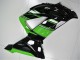 2013-2018 Kawasaki ZX6R Bike Fairings - Green Glossy Black