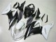 2013-2018 Kawasaki ZX6R Abs Fairings - White Matte Black