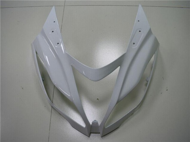 2013-2018 Kawasaki ZX6R Abs Fairings - White Matte Black