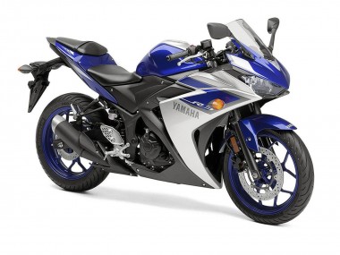 Cheap 2015-2018 Yamaha YZF R3 Motorcycle Fairings - Silver Blue Black