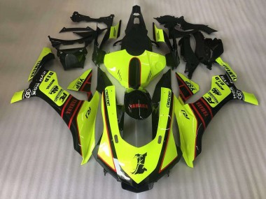 Cheap 2015-2019 Yamaha YZF R1 Motorcycle Fairings - Yellow Red Black Motul YSP