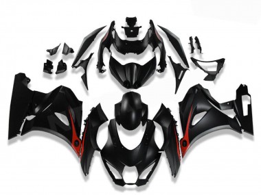 Cheap 2017-2024 Suzuki GSXR 1000 Motorcycle Fairings - Black Red