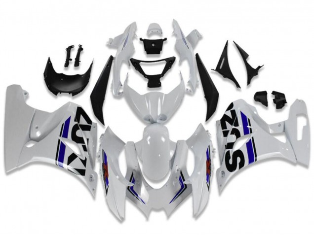 2017-2024 Suzuki GSXR 1000 Motorcycle Fairings - White Blue Black