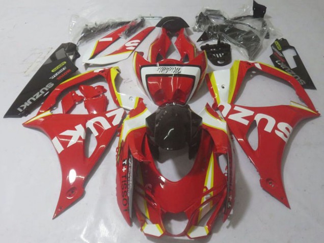 2017-2024 Suzuki GSXR 1000 Motorcycle Fairings - Red Yellow White