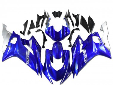 Cheap 2017-2023 Yamaha YZF R6 Motorcycle Fairings - Blue Silver