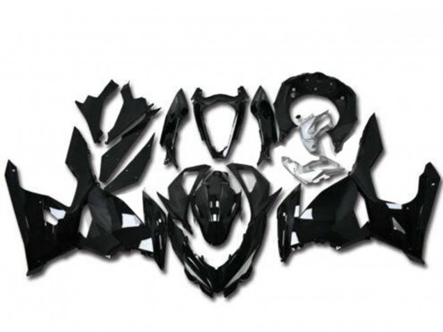 2018-2024 Kawasaki EX400 Motorcycle Fairings - Glossy Black