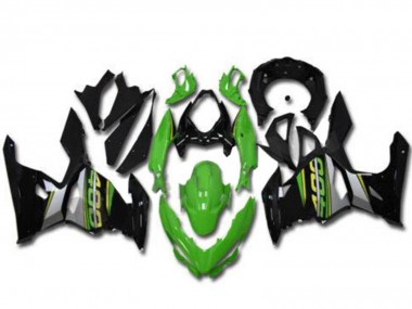Cheap 2018-2024 Kawasaki EX400 Motorcycle Fairings - Green Black Grey