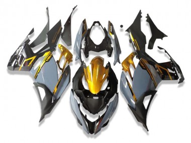 Cheap 2018-2024 Kawasaki EX400 Motorcycle Fairings - Gold Nardo Grey Black
