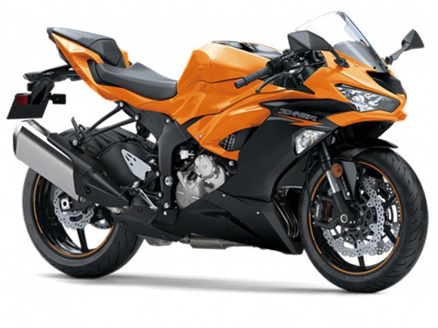 2019-2022 Kawasaki ZX6R Motorcycle Fairings - Orange Black