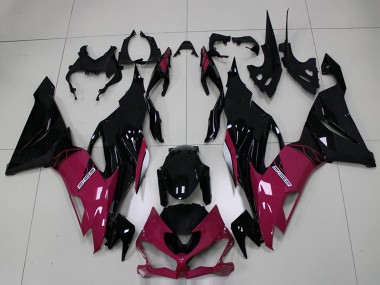 Cheap 2019-2022 Kawasaki ZX6R Motorcycle Fairings - Purple Glossy Black