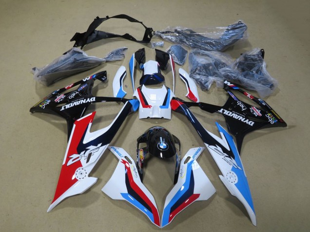 2019-2022 BMW S1000RR Bike Fairings - White Blue Red Black