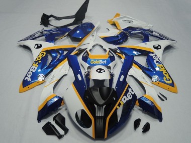 Cheap 2009-2014 BMW S1000RR Motorcycle Fairings - White Yellow Blue Matte Black GoldBet