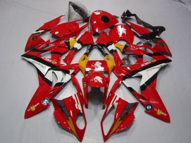 Cheap 2009-2014 BMW S1000RR Motorcycle Fairings - Red White Black