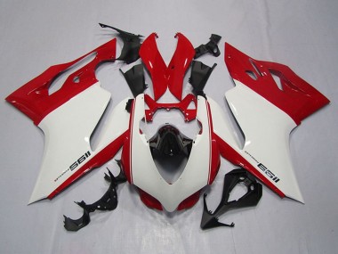 Cheap 2011-2014 Ducati 1199 Motorcycle Fairings - White Red Black