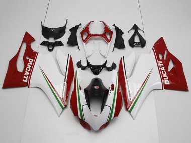 Cheap 2011-2014 Ducati 1199 Bike Fairings - White Red Black Green