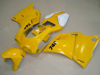 Cheap 1993-2005 Ducati 748 Motorcycle Fairing - White Yellow