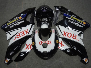 Cheap 2005-2006 Ducati 749 Motorcycle Fairings - White Glossy Black Red Xerox