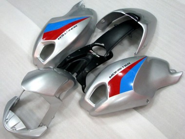 Cheap 2008-2012 Ducati Monster 696 Motorcycle Fairings - Silver Blue Red