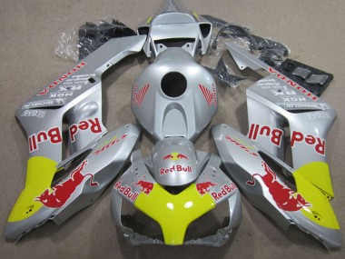 Cheap 2004-2005 Honda CBR1000RR Motorcycle Fairings - Silver Yellow Red Bull