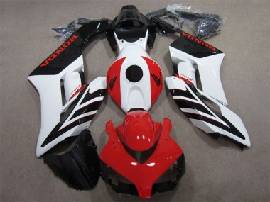 Cheap 2004-2005 Honda CBR1000RR Motorcycle Fairing - White Red Glossy Black