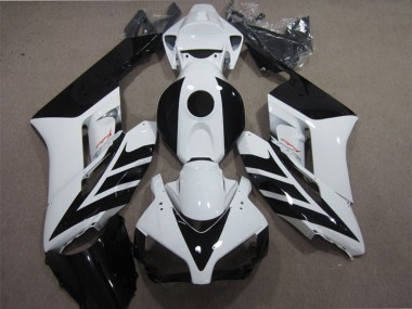 Cheap 2004-2005 Honda CBR1000RR Motorcycle Fairing - White Glossy Black Stripe