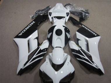 Cheap 2004-2005 Honda CBR1000RR Motorcycle Fairings - White Glossy Black Stripe